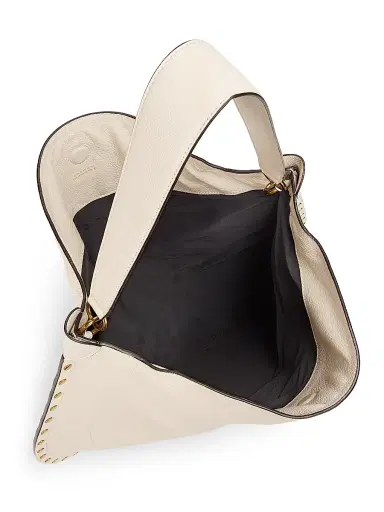 Isabel Marant Women's Oskan Leather Hobo Bag - Chalk | Thumbnail 4