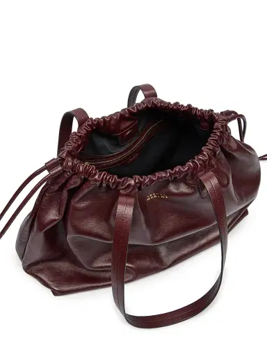 Isabel Marant Women's Silven Leather Drawstring Duffle Bag | Thumbnail 8