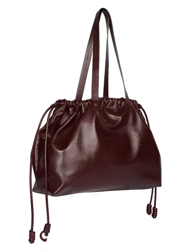 Isabel Marant Women's Silven Leather Drawstring Duffle Bag | Thumbnail 9