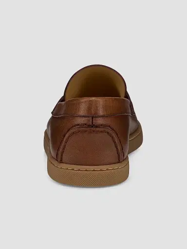 Christian Louboutin Men's Chambeliboat Patinated Leather Loafers - Havane | Thumbnail 3 Christian Louboutin Men's Chambeliboat Patinated Leather Loafers - Havane | Thumbnail 3