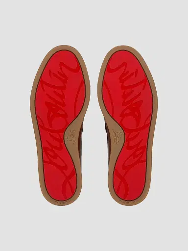 Christian Louboutin Men's Chambeliboat Patinated Leather Loafers - Havane | Thumbnail 5 Christian Louboutin Men's Chambeliboat Patinated Leather Loafers - Havane | Thumbnail 5