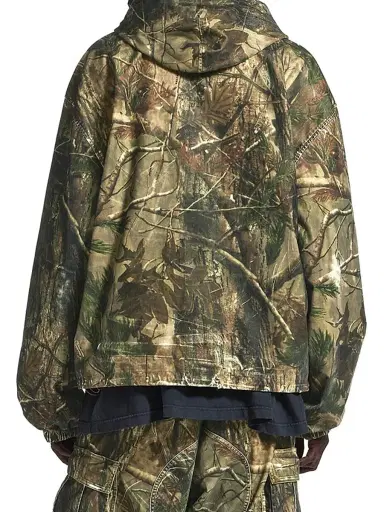 Balenciaga Men's Hooded Workwear Jacket - Brown Green - Size Small | Thumbnail 5 Balenciaga Men's Hooded Workwear Jacket - Brown Green - Size Small | Thumbnail 5