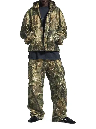 Balenciaga Men's Hooded Workwear Jacket - Brown Green - Size Small | Thumbnail 6 Balenciaga Men's Hooded Workwear Jacket - Brown Green - Size Small | Thumbnail 6