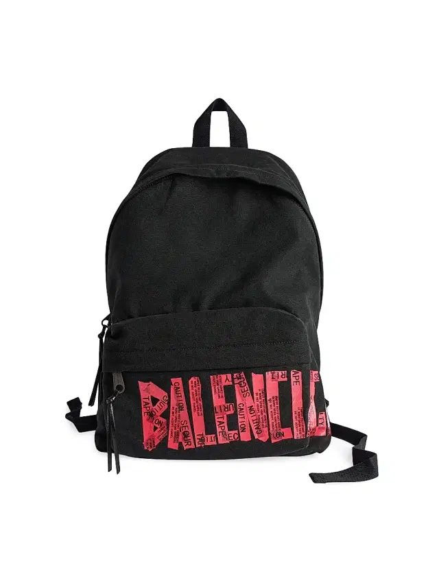 Balenciaga Men's Tape Type Backpack - Black Red