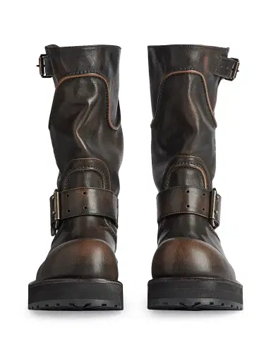 Balenciaga Men's Venom Boots - Brown - Size 12 | Thumbnail 2