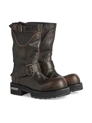 Balenciaga Men's Venom Boots - Brown - Size 12 | Thumbnail 1