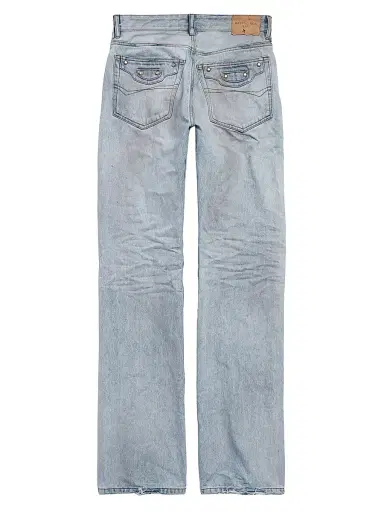 Balenciaga Women's City Straight Pants - Light Blue - Size 32 | Thumbnail 2