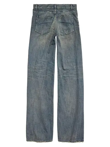 Balenciaga Women's Wide Leg Pants - Blue - Size 30 | Thumbnail 2