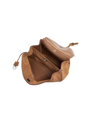 Balenciaga Women's Rodeo Medium Suede Top Handle Bag - Camel | Thumbnail 6