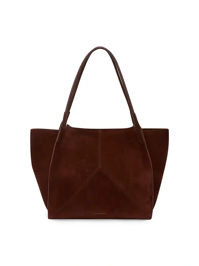 Victoria Beckham Women's Victoria Suede Tote Bag - Dark Brown