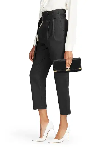 Victoria Beckham Women's Leather Clutch - Black | Thumbnail 2 Victoria Beckham Women's Leather Clutch - Black | Thumbnail 2