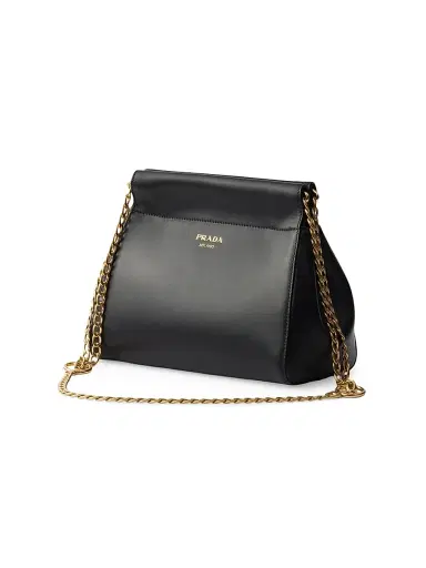 Prada Women's Enchaîné Leather Shoulder Bag - Black | Thumbnail 5 Prada Women's Enchaîné Leather Shoulder Bag - Black | Thumbnail 5