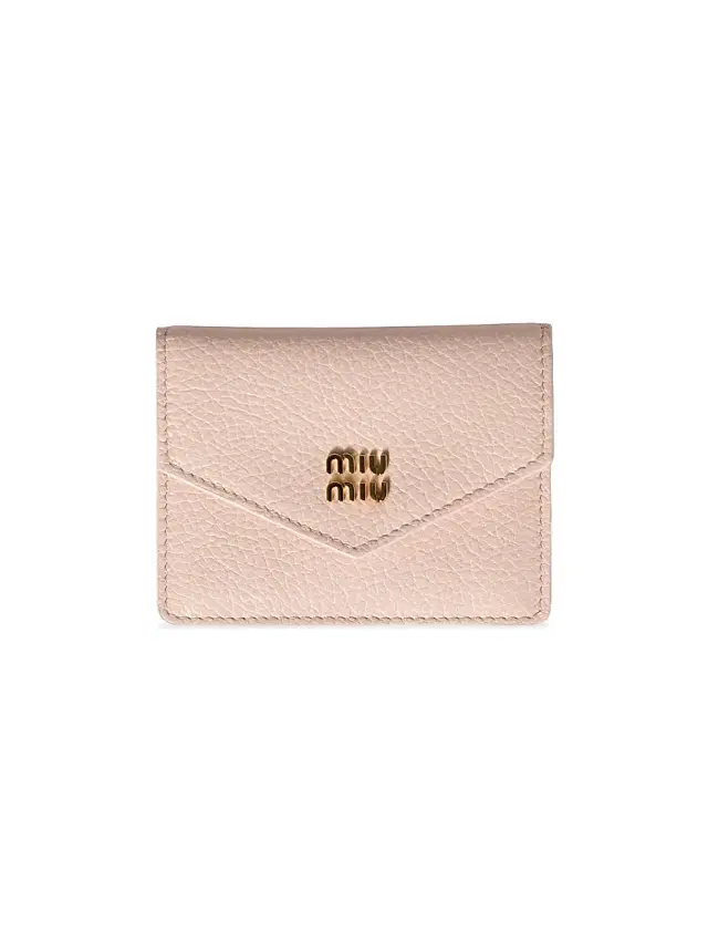 Women's Leather Card Holder - Pink