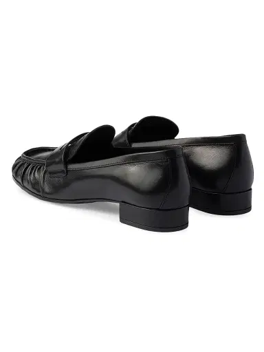 Prada Women's Leather Loafers - Beige Khaki | Thumbnail 3