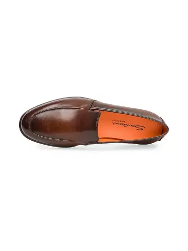Santoni Men's Malibu Leather Loafers - Dark Brown | Thumbnail 3 Santoni Men's Malibu Leather Loafers - Dark Brown | Thumbnail 3