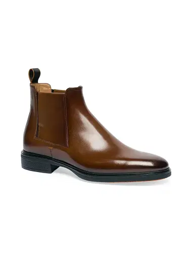Santoni Men's Easy On Leather Chelsea Boots - Brown - Size 13 | Thumbnail 2 Santoni Men's Easy On Leather Chelsea Boots - Brown - Size 13 | Thumbnail 2