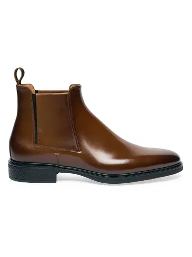 Santoni Men's Easy On Leather Chelsea Boots - Brown - Size 13 | Thumbnail 1 Santoni Men's Easy On Leather Chelsea Boots - Brown - Size 13 | Thumbnail 1