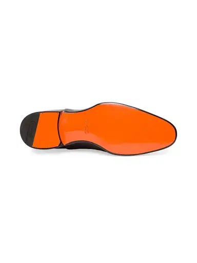 Santoni Men's Carter Cap-Toe Leather Oxfords - Orange - Size 11 | Thumbnail 4