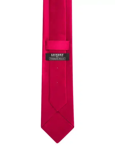 Stefano Ricci Men's Luxury Silk Tie - Bright Red | Thumbnail 3