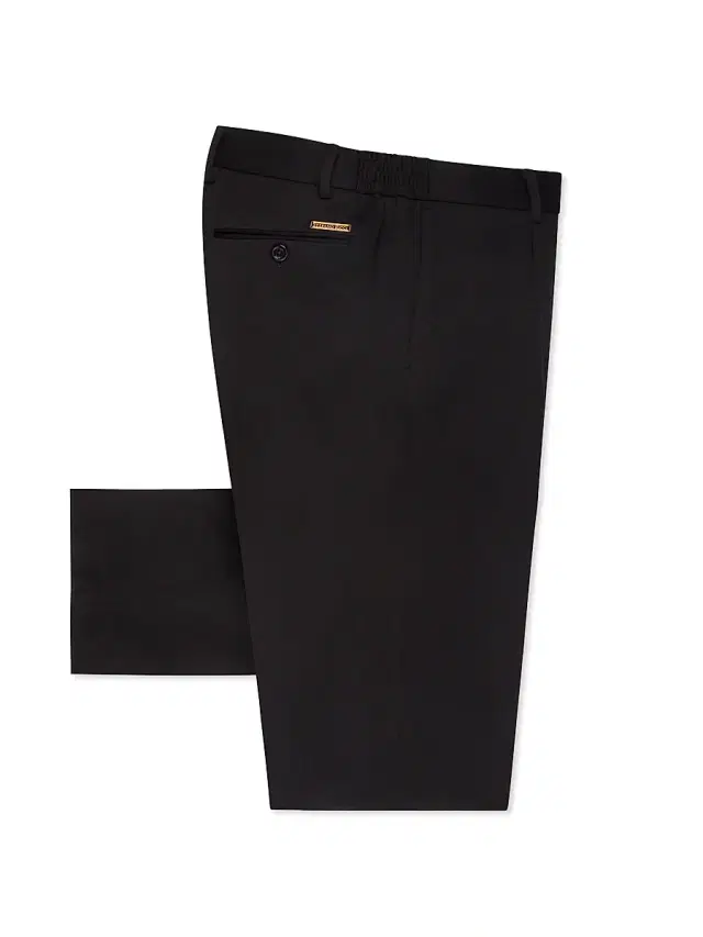 Men's Alpha Yarn Cashmere Trousers - Black