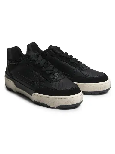 Golden Goose Men's Forty2 Leather Low-Top Sneakers - Black - Size 13 | Thumbnail 2 Golden Goose Men's Forty2 Leather Low-Top Sneakers - Black - Size 13 | Thumbnail 2