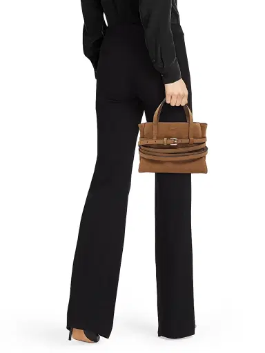 MOSCHINO Women's Tie Me Suede Carryall | Thumbnail 3 MOSCHINO Women's Tie Me Suede Carryall | Thumbnail 3