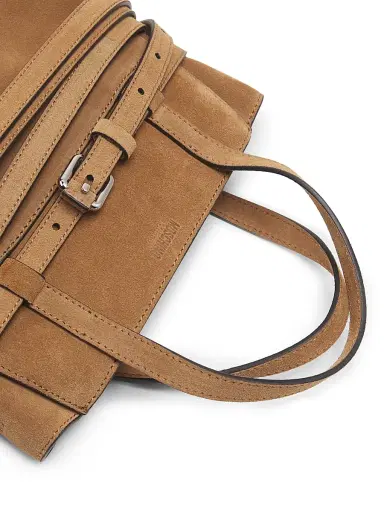 MOSCHINO Women's Tie Me Suede Carryall | Thumbnail 7 MOSCHINO Women's Tie Me Suede Carryall | Thumbnail 7