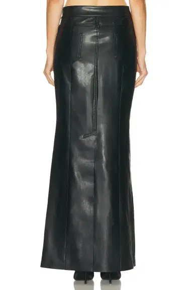 Norma Kamali Straight Jean Skirt | Thumbnail 4