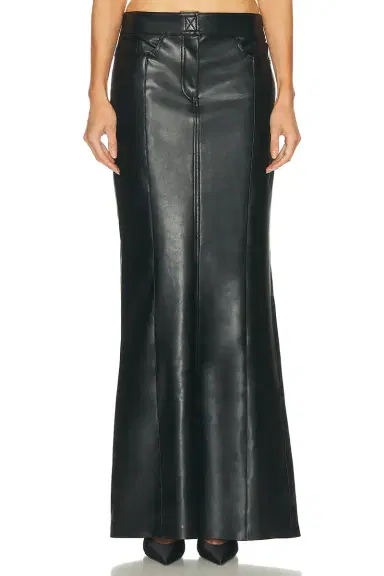 Norma Kamali Straight Jean Skirt | Thumbnail 1
