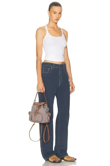 Miu Miu Canapa & Soft Calf Backpack | Thumbnail 2 Miu Miu Canapa & Soft Calf Backpack | Thumbnail 2