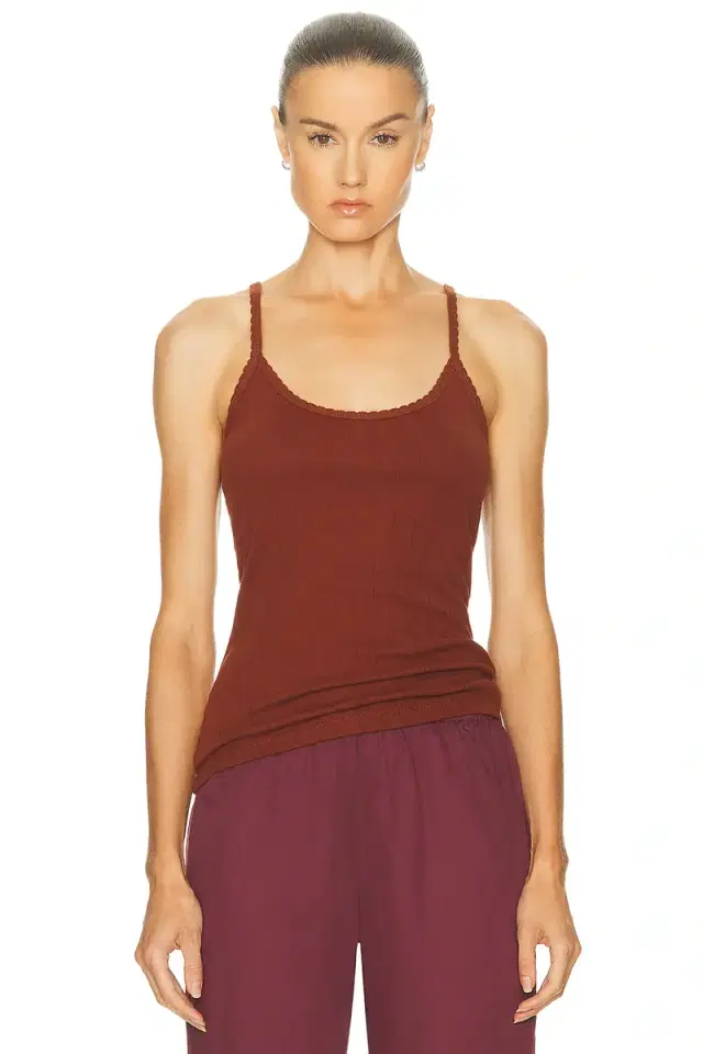 LESET Pointelle Classic Tank Top