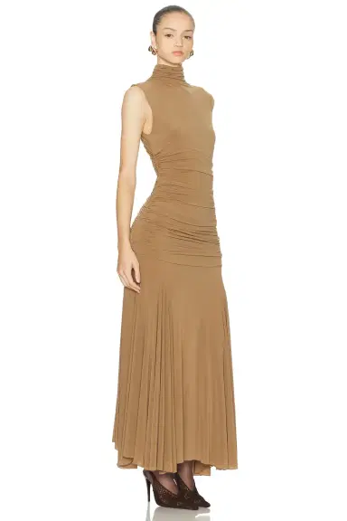 Magda Butrym High Neck Long Dress | Thumbnail 2