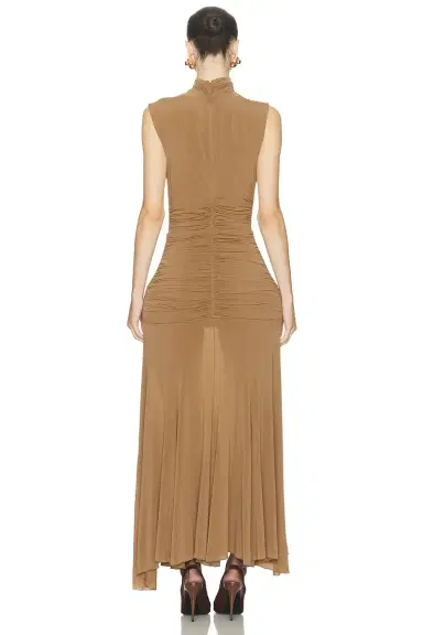 Magda Butrym High Neck Long Dress | Thumbnail 3