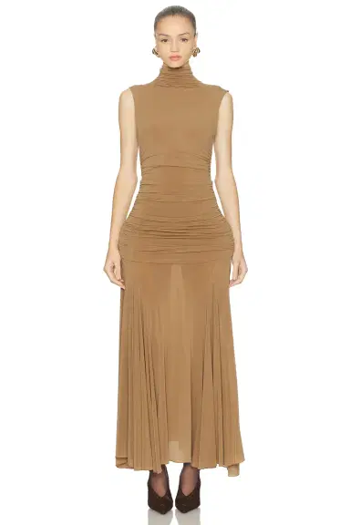 Magda Butrym High Neck Long Dress | Thumbnail 1
