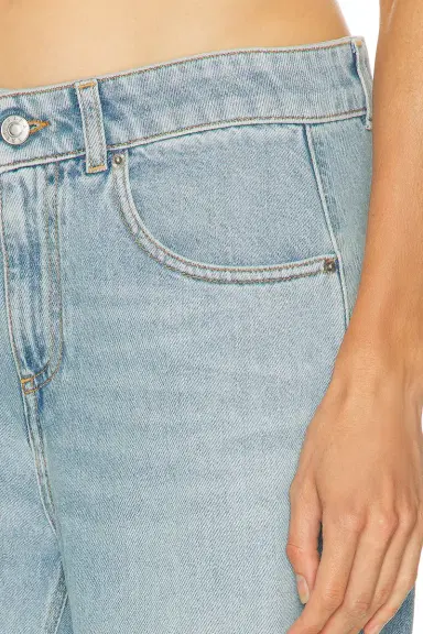AREA Distressed Crystal Relaxed Slit Jean | Thumbnail 6
