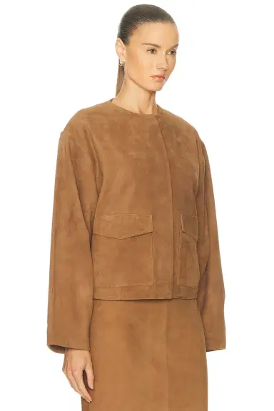 St. Agni Suede Utility Cocoon Bomber Jacket | Thumbnail 2 St. Agni Suede Utility Cocoon Bomber Jacket | Thumbnail 2