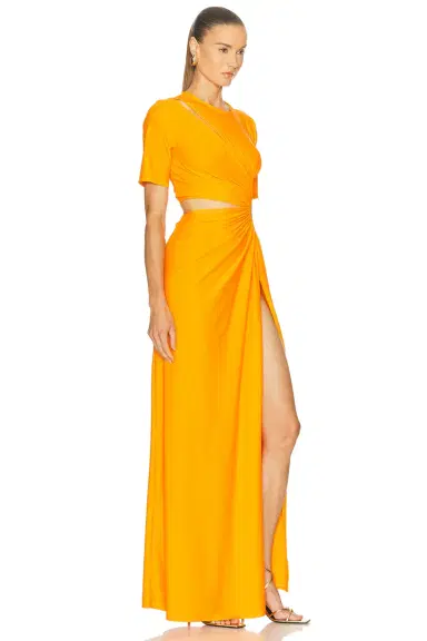 Sid Neigum for FWRD Gathered Slit Dress | Thumbnail 2 Sid Neigum for FWRD Gathered Slit Dress | Thumbnail 2
