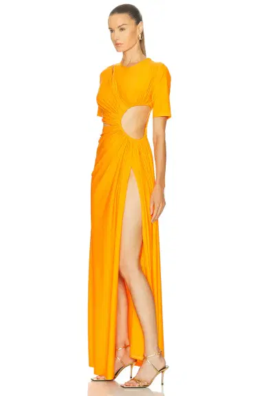 Sid Neigum for FWRD Gathered Slit Dress | Thumbnail 3 Sid Neigum for FWRD Gathered Slit Dress | Thumbnail 3
