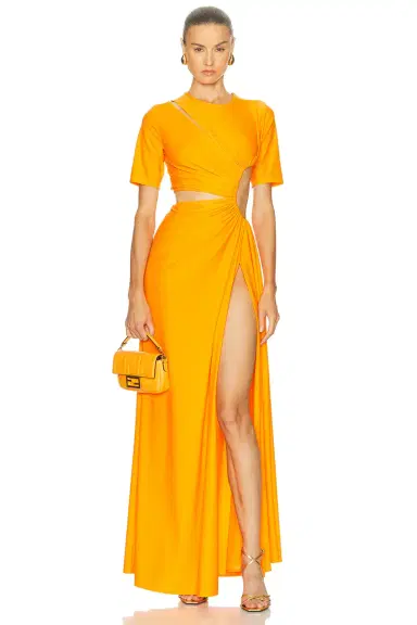 Sid Neigum for FWRD Gathered Slit Dress | Thumbnail 1 Sid Neigum for FWRD Gathered Slit Dress | Thumbnail 1