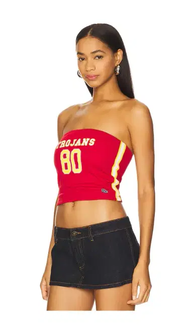 Hype and Vice University Of Southern California Jersey Tube Top | Thumbnail 2