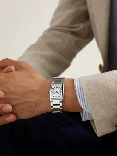 Cartier Tank Must Large Stainless Steel Watch, Ref. WSTA0106 - Men | Thumbnail 2 Cartier Tank Must Large Stainless Steel Watch, Ref. WSTA0106 - Men | Thumbnail 2