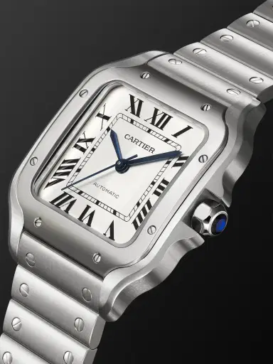 Cartier Santos Automatic Medium Stainless Steel Interchangeable Watch, Ref. WSSA0029 - Men | Thumbnail 3 Cartier Santos Automatic Medium Stainless Steel Interchangeable Watch, Ref. WSSA0029 - Men | Thumbnail 3