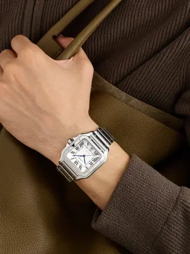 Cartier Santos Large Automatic Interchangeable Stainless Steel Watch, Ref. WSSA0018 - Men | Thumbnail 2 Cartier Santos Large Automatic Interchangeable Stainless Steel Watch, Ref. WSSA0018 - Men | Thumbnail 2