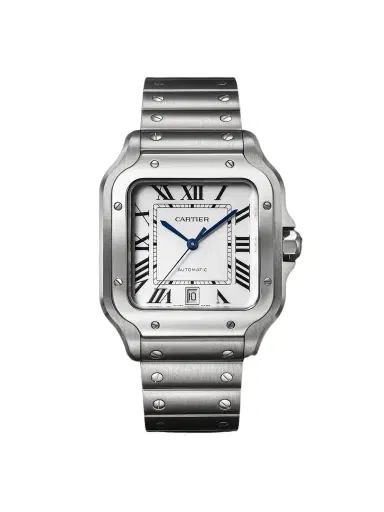 Cartier Santos Large Automatic Interchangeable Stainless Steel Watch, Ref. WSSA0018 - Men | Thumbnail 1 Cartier Santos Large Automatic Interchangeable Stainless Steel Watch, Ref. WSSA0018 - Men | Thumbnail 1