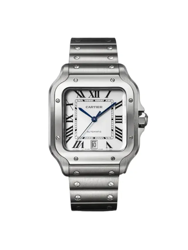 Cartier Santos Large Automatic Interchangeable Stainless Steel Watch, Ref. WSSA0018 - Men