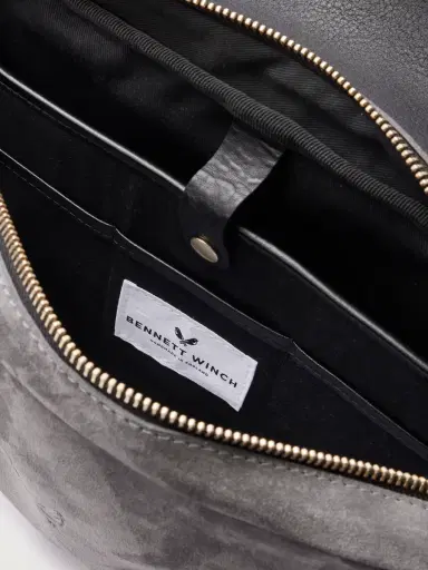 Bennett Winch Suede and Leather Briefcase - Men | Thumbnail 5 Bennett Winch Suede and Leather Briefcase - Men | Thumbnail 5