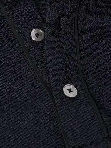 Zegna Suede-Trimmed Cotton-Piqué Polo Shirt - Men | Thumbnail 5 Zegna Suede-Trimmed Cotton-Piqué Polo Shirt - Men | Thumbnail 5