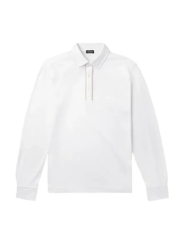 Zegna Suede-Trimmed Cotton-Piqué Polo Shirt - Men