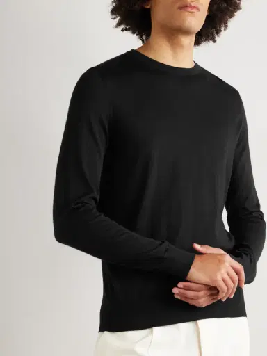 Zegna Cashmere and Silk-Blend Sweater - Men | Thumbnail 3 Zegna Cashmere and Silk-Blend Sweater - Men | Thumbnail 3