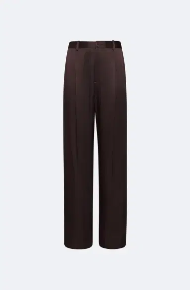 Lapointe Satin Relaxed Pleated Pant | Thumbnail 4 Lapointe Satin Relaxed Pleated Pant | Thumbnail 4